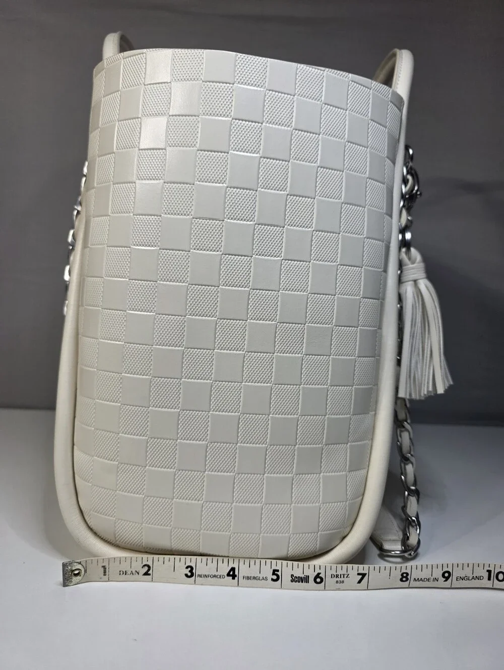 Itzy Ritzy Boss Tote Diaper Bag Limited-edition checkered pattern.